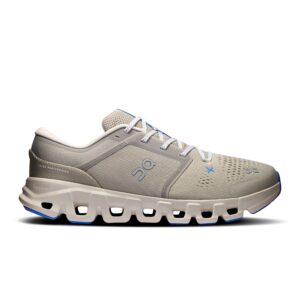 ON Cloud X 5 Herren beige/blau Trainingsschuh Seitenansicht