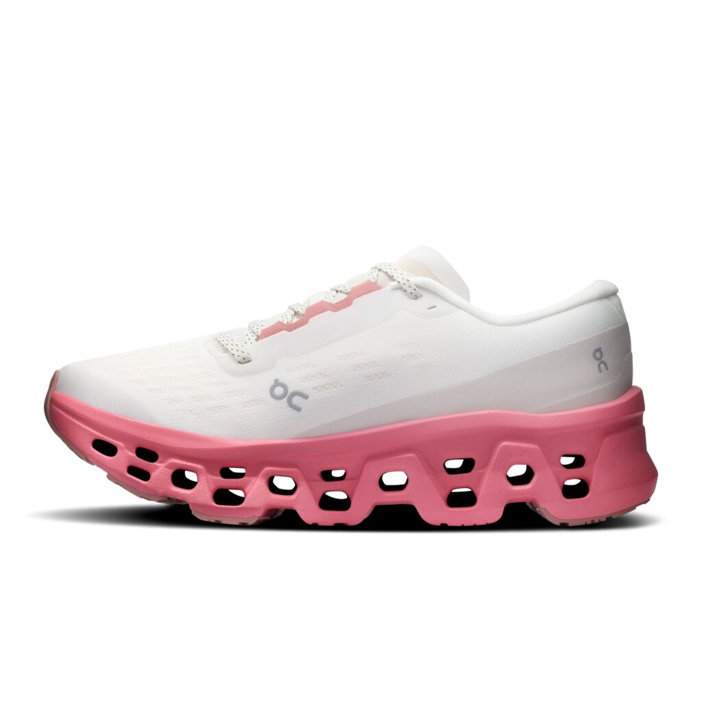 ON Cloudmonster 3 Damen weiß/pink Laufschuh Innenseite
