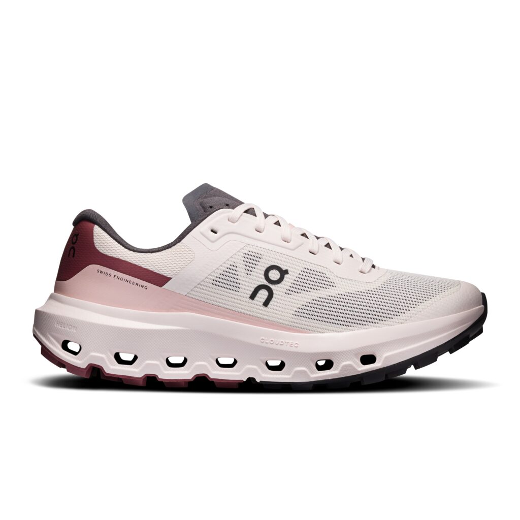 ON Cloudvista 3 Damen rosa Trailrunningschuh Seitenansicht