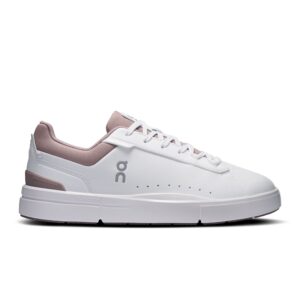 ON The Roger Advantage weiß/rose Sneaker Seitenansicht