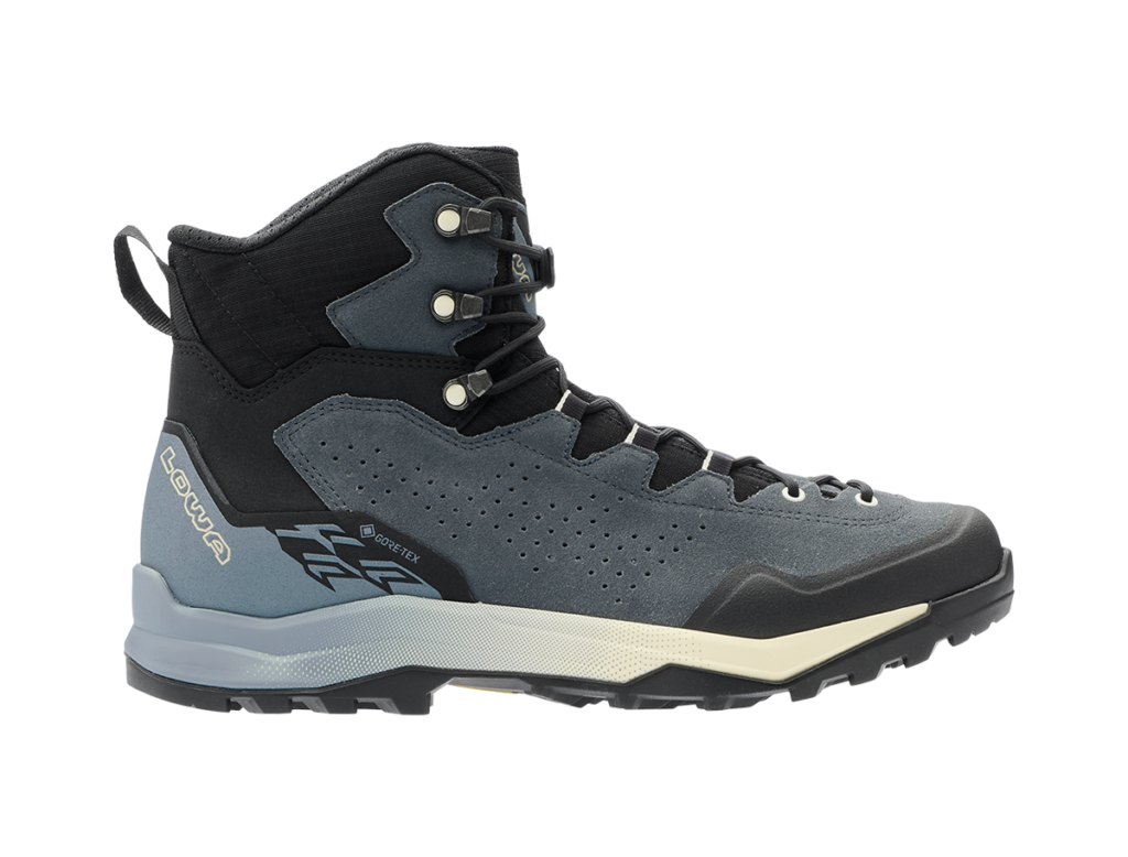 Lowa Explorer GTX Mid Herren blau/schwarz Wanderschuh Seitenansicht