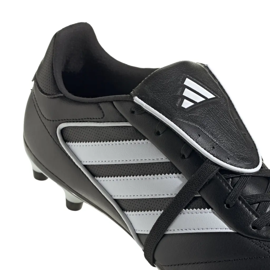 Adidas Copa Gloro II FG Fußballschuh schwarz/weiß, Detailansicht Schnuerung