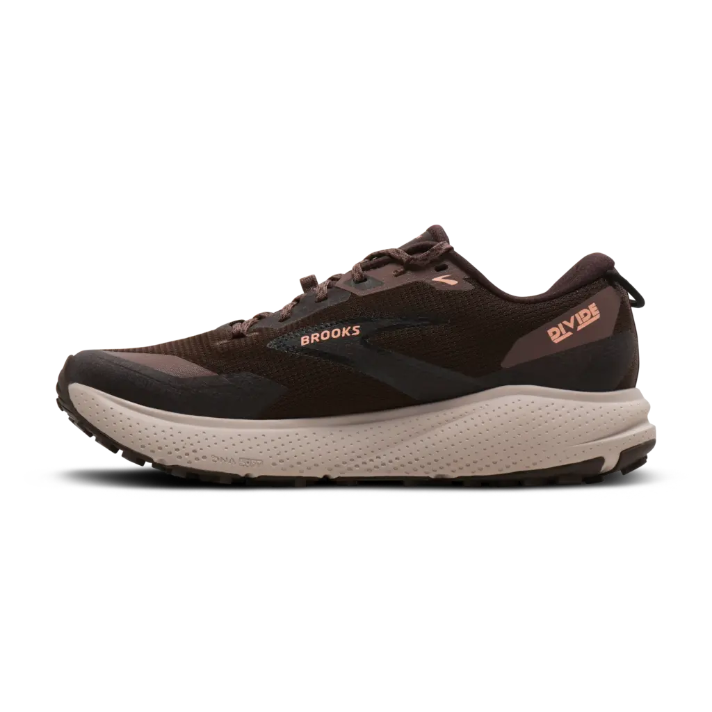 Brooks Divide 6 GTX Damen braun Laufschuh Innenseite