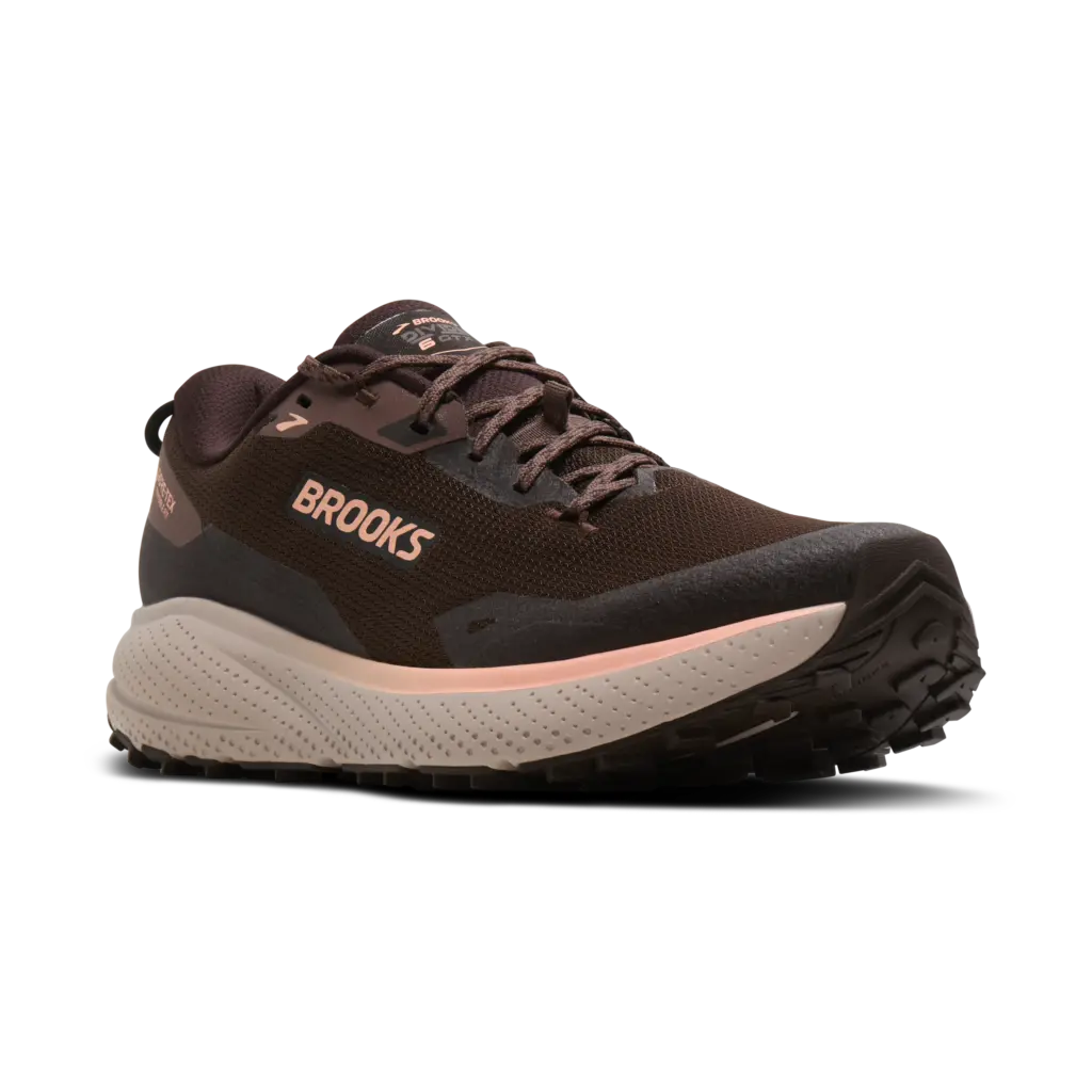 Brooks Divide 6 GTX Damen braun Laufschuh Vorderseite