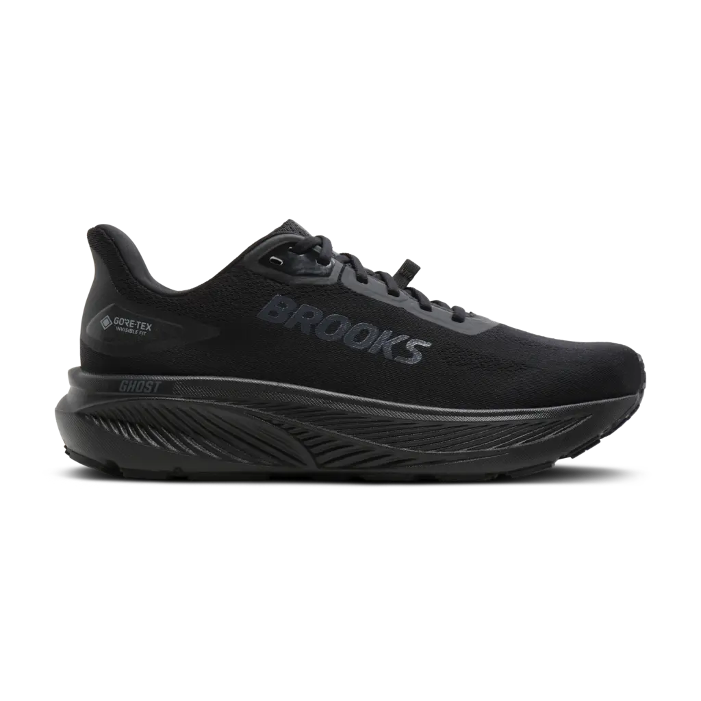 Brooks Ghost 18 GTX Herren schwarz Laufschuh Seitenansicht