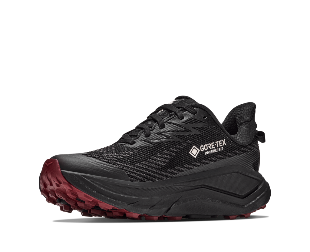 Hoka Challenger 8 GTX Damen schwarz Laufschuh Inneseite mit GORE-TEX Symbol