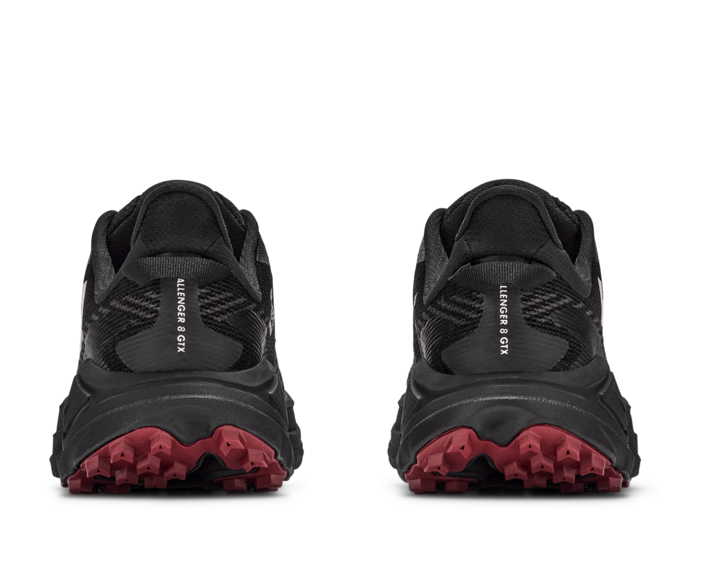 Hoka Challenger 8 GTX Damen schwarz Lafuschuh Rückseite
