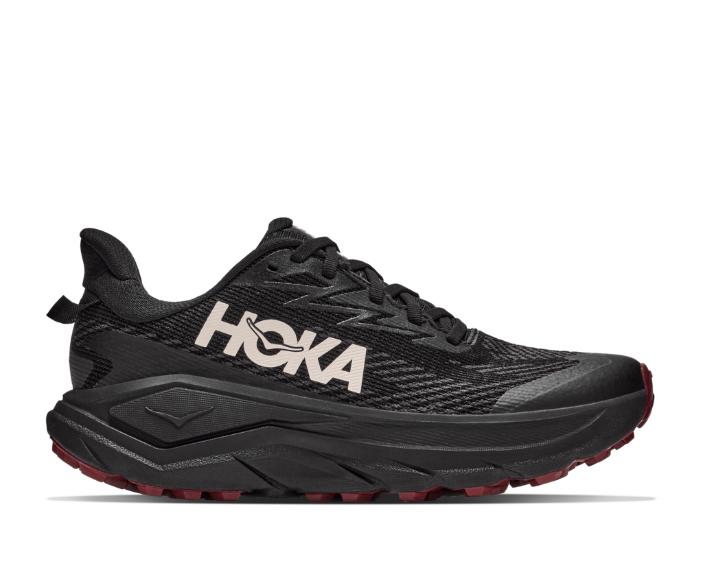 Hoka Challenger 8 GTX Damen schwarz Laufschuh Seitenansicht