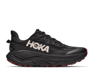 Hoka Challenger 8 GTX Damen schwarz Laufschuh Seitenansicht