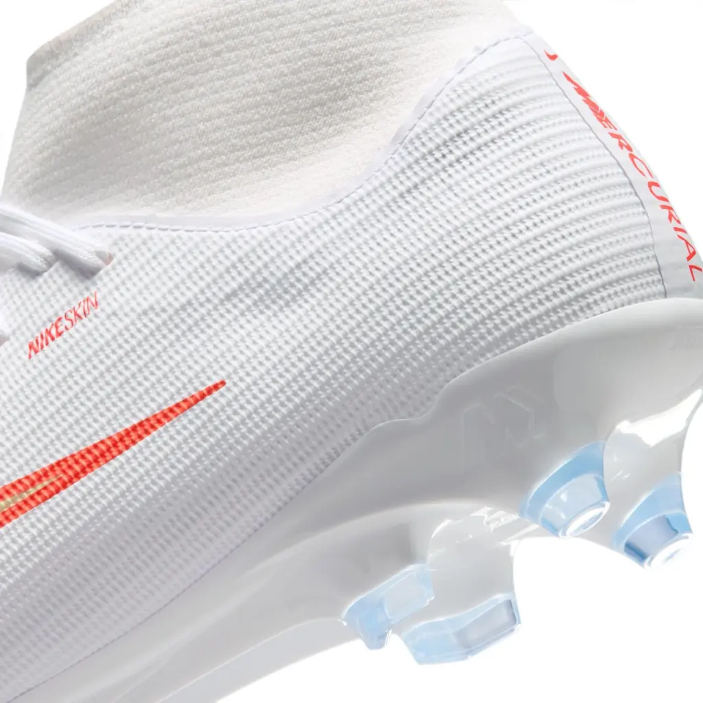Nike Mercurial Superfly 11 Academy FG/MG Fußballschuh weiß/rot, Detailansicht von Hinten