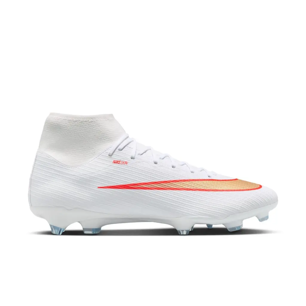 Nike Mercurial Superfly 11 Academy FG/MG Fußballschuh weiß/rot, Ansicht von der Seite