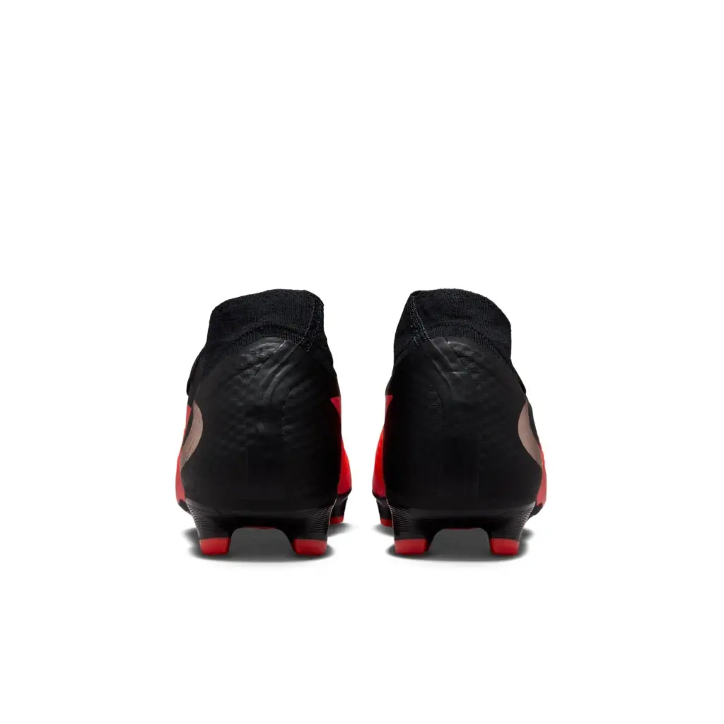 Nike Phantom 6 High Academy FG/MG rot-schwarz – Hinteransicht