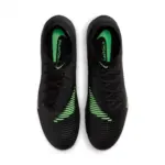 Nike Phantom 6 High Academy FG/MG schwarz-grün – Detailansicht oben