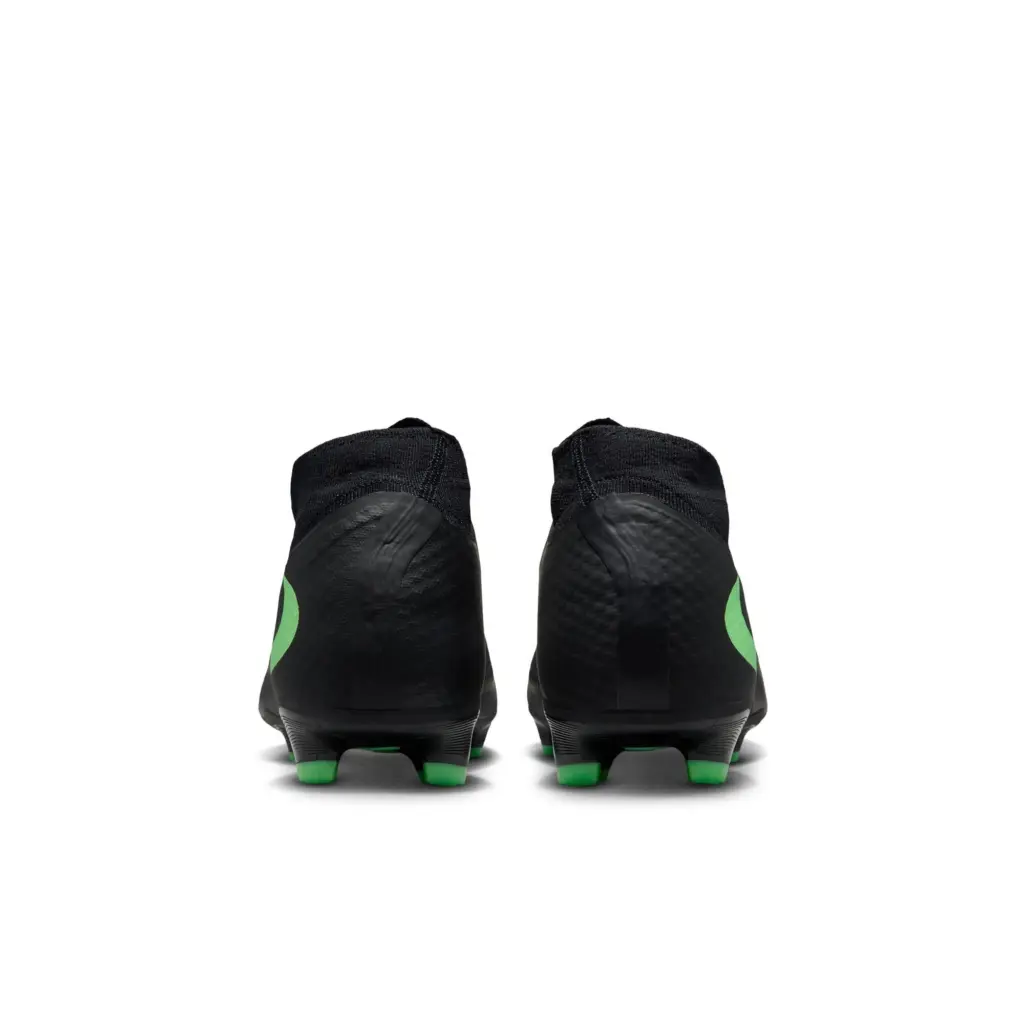 Nike Phantom 6 High Academy FG/MG schwarz-grün – Hinteransicht