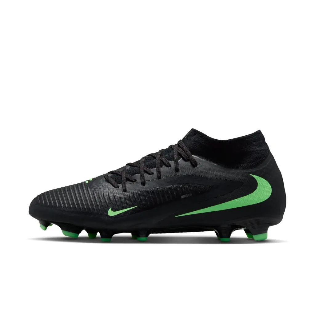 Nike Phantom 6 High Academy FG/MG schwarz-grün – Innenansicht