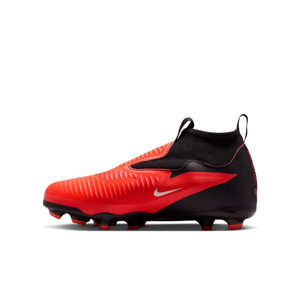 Nike Phantom 6 High Kinder FG MG Fußballschuh rot schwarz Innenansicht