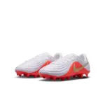 Nike Tiempo Maestro Academy Kinder FG/MG Fußballschuh weiß/rot Detailansicht Paar