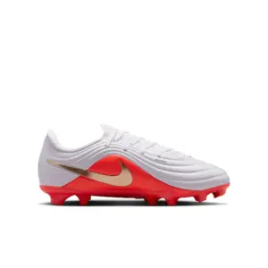 Nike Tiempo Maestro Academy Kinder FG/MG Fußballschuh weiß/rot Seitenansicht