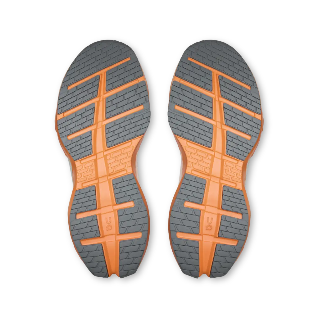 ON Cloudrunner 3 Max Herren weiß-orange Laufschuh Sohle
