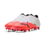 Puma Ultra Nitro 7 FG weiß-rot Fußballschuh, Ansicht von vorne