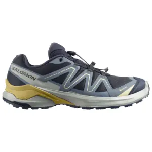 Salomon Examotion GTX Herren blau Laufschuh, seitliche Ansicht
