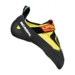 Scarpa Drago gelb schwarz Kletterschuh Seitenansicht