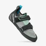 Scarpa Reflex VS Damen grau gruen Kletterschuh, Detailansicht von vorne