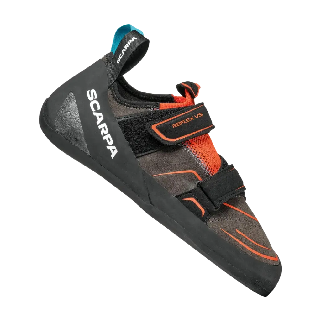 Scarpa Reflex VS Herren Kletterschuh grau orange Seitenansicht