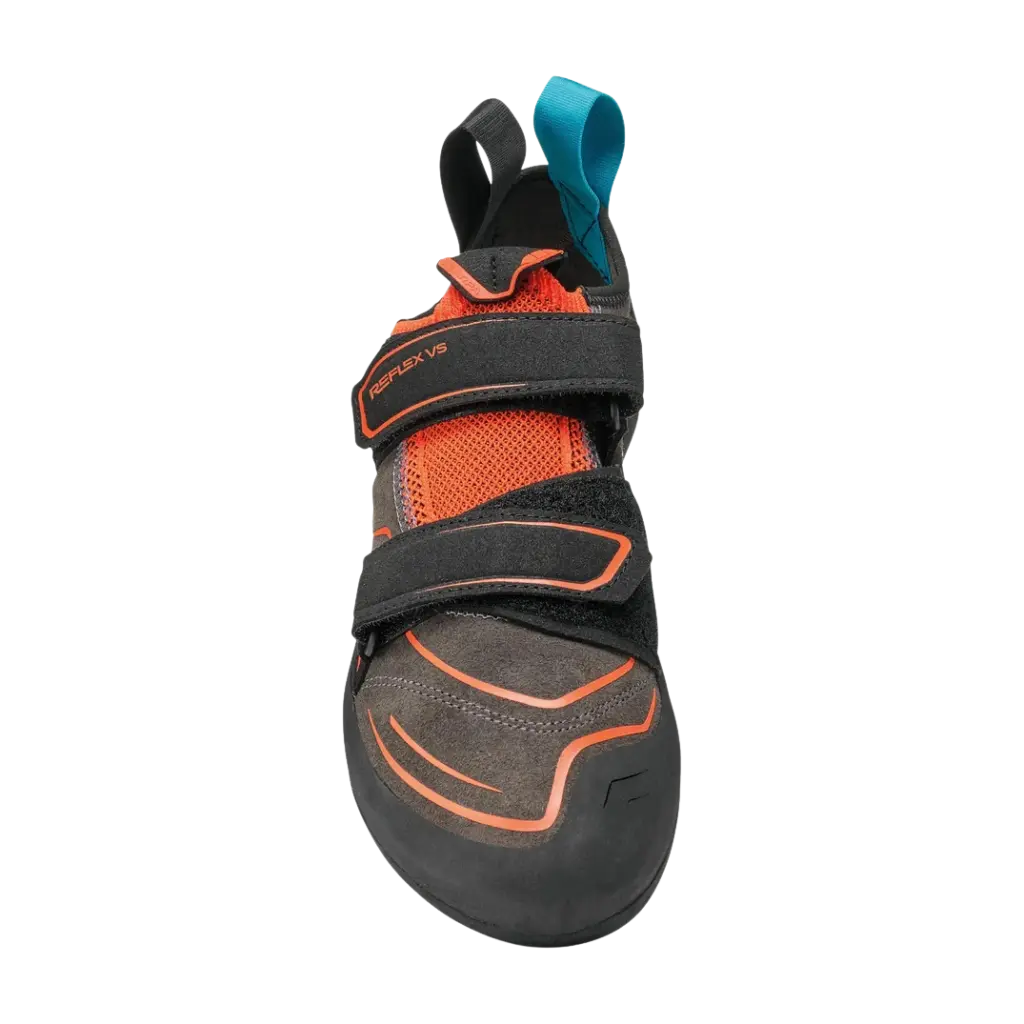 Scarpa Reflex VS Herren Kletterschuh grau orange Vorderansicht