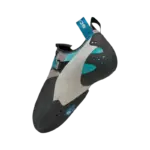 Scarpa Veloce Damen grau-blau Kletterschuh, vorder rueckseite