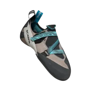 Scarpa Veloce Damen grau-blau Kletterschuh, Detailansicht von vorne