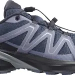 Salomon Examotion GTX Damen blau Laufschuh, seitliche Ansicht