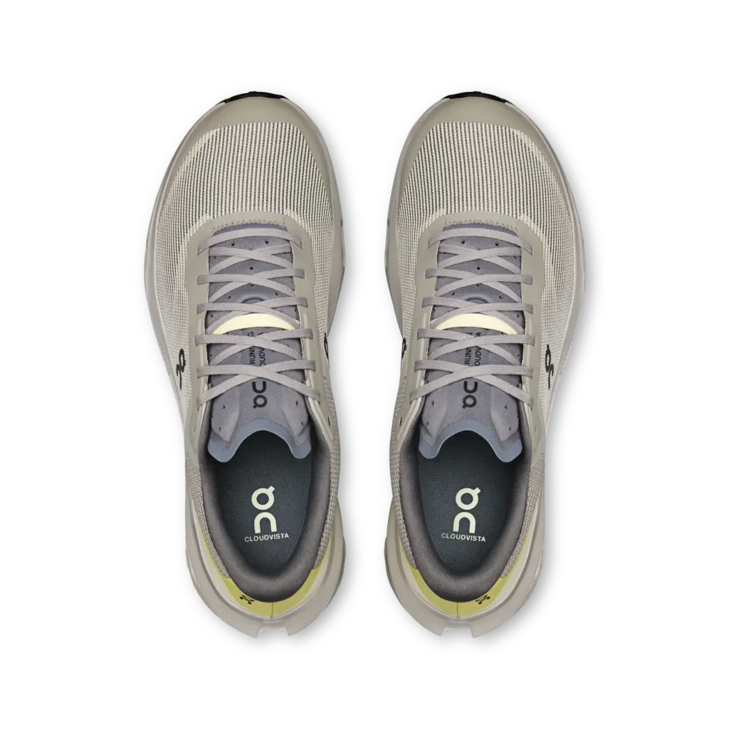 On Cloudvista 3 Herren olive/grün – Draufsicht mit weichem Schuhkragen