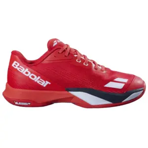 Babolat Jet Mach 4 Clay Herren rot Tennisschuh, seitliche Ansicht