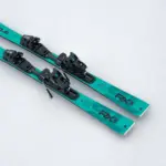 Kästle RX12 SL + K12 TRI 2026/27 Slalom-Ski mit Bindung, Detailansicht im Schnee von hinten