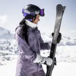 Kästle Wave 74 Damen + K12 PRW Ski mit Bindung, Ansicht mit Fahrerin