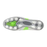 Mizuno Morelia 2 Elite weiß-grün Fußballschuh, Sohlenansicht für Naturrasen