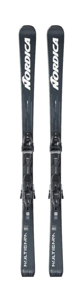 Nordica Dobermann Multigara DC 74 TI FDT + Comp 12 FDT 2026/27 Carving-Ski mit Bindung, Draufsicht